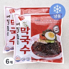 대한우리 사과 품은 비빔냉면 2~3인분 (냉동), 950g, 6팩