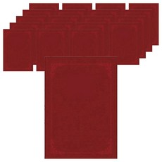 丹尼爾文具 魔術布紋 插入式 紙質獎狀夾 素面 A4 220g, 紅色, 20個