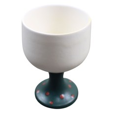 Dalsogum 聖誕節居家派對 陶瓷酒杯 啤酒杯 果汁杯 高腳杯 綠色, 200ml, 1個