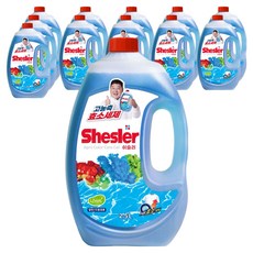 쉬슬러 액체세제 에이프릴 본품, 2.5L, 12개 2.5L, 12개