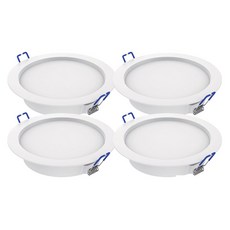 Lumitron 筒燈 無閃爍 嵌入式燈 5英吋 12W, 4個, 晝光色 白光