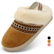 paperplaneskids 麂皮刷毛防寒鬆緊帶毛絨拖鞋