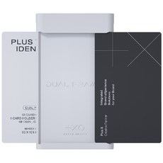 PLUS X OBJECT 雙框簡約名牌掛繩證件套, 白色, 1個