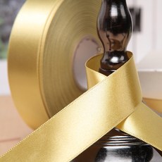 Pojangnet 基本款貢緞禮物包裝緞帶 20mm, 53 金色, 1個, 45m