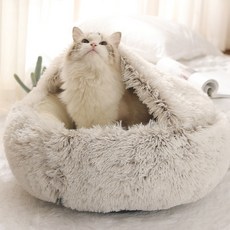 DING DONG PET 寵物Sugar洞穴坐墊, 棕色, 1個