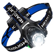 T렉스 동작인식 led 충전식 헤드랜턴, 백색광, 1세트