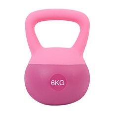 빼다 슬라임 스윙 소프티 케틀벨, 핑크, 6kg, 1개