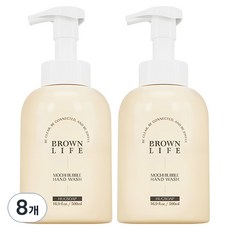 브라운 라이프 대용량 저자극 모찌버블 핸드워시 허그솝향, 500ml, 8개
