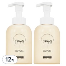 브라운 라이프 대용량 저자극 모찌버블 핸드워시 허그솝향, 500ml, 12개