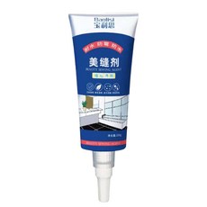 寶利思 磁磚填縫劑/瓷磚修補劑/美縫劑 附工具組 美縫球 + 美縫貼10m 隨機附贈擦拭布或美工刀 白色, 1組