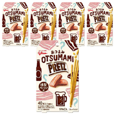 glico 格力高 PRETZ 百力滋 焦鹽餅乾脆棒 煙燻培根風味 24g, 5盒