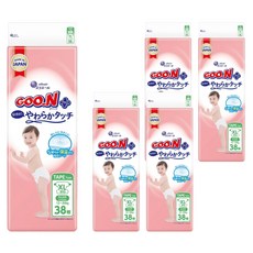 GOO.N 大王 日本境內版 SJ柔觸肌系列 黏貼型尿布 12~20kg, 190片, XL