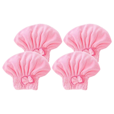 Y217 珊瑚絨乾髮帽 25 x 30cm 粉色 60g, 4個