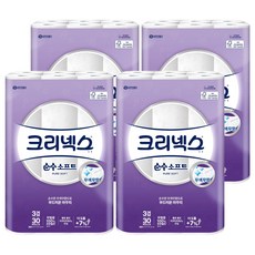 Kleenex 舒潔 3層棉柔捲筒衛生紙, 30m, 30捲, 4袋