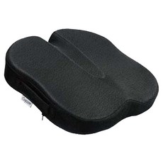 Mimo 米夢家居 久坐必備 高支撐透氣涼感凝膠股溝舒壓記憶坐墊, 黑色