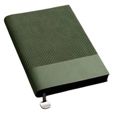 Obyea 皮革壓紋感性手帳 80g 100張, 1個, 綠色