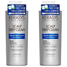 KERASYS 頭皮去屑護理深層潔淨涼感蛋白質潤髮乳 清新香氣, 2個, 600ml