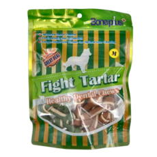 Boneplus 綜合雙色潔牙骨結超值包 M, 玉米澱粉, 300g, 1包