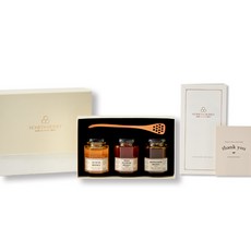HONEY BY HONEY 蜂蜜罐禮盒 洋槐蜂蜜 120g+野花蜜 120g+花蜜 120g+提袋, 1組