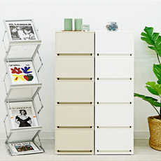 엠비코 국내 제조 모던 슬림 서랍장, 베이지, 5단