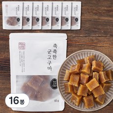 매홍 국내산 촉촉한 군고구마 말랭이, 60g, 16봉