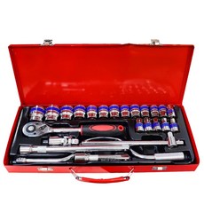 JIN FENG 24件套筒工具組 (1/2")，家用和汽車用, 43.5 x 18cm, 1組