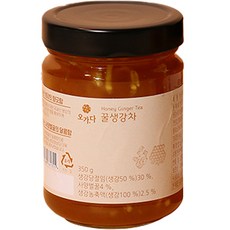Oga.da 蜂蜜薑茶沖泡醬, 350g, 1罐, 1罐