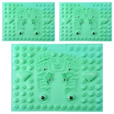 腳底按摩墊, 3個, 綠色