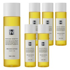 화이트센트 향기좋은 모이스처 마사지 바디오일 아일랜드코튼, 120ml, 6개, 아일랜드 코튼