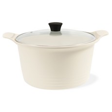 Four Season IH電磁爐適用雙耳燉鍋, 1個, 香草冰白, 28cm*16cm