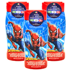 NATURAVERDE 蜘蛛人燕麥保濕沐浴潔顏液態皂, 250ml, 3瓶