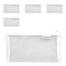 Yeoni Factory 網狀收納袋型鉛筆盒, 白色, 5個