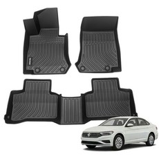 더존 입체포집 TPE 카매트 풀세트, 폭스바겐 제타(2020~), 올블랙