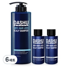 다슈 데일리 한방 두피 골드 두피케어 탈모샴푸 500ml + 50ml 2p 세트, 6세트