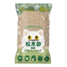 Catfeet 松木砂, 綠茶, 100%純天然, 40LB, 1袋