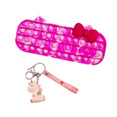 달모아 뽁뽁이 말랑이 푸쉬팝 필통 케이스, C, 1개