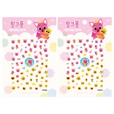 에이프릴네일 핑크퐁 키즈 네일 스티커 PF03N, 핑크퐁과 노래해요, 2개