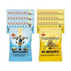 머거본 허니버터 아몬드 10g x 25p + 쿠앤크맛 아몬드 10g x 25p, 1세트