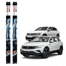 BOSCH 博世 AEROTWIN 多功能卡扣雨刷 駕駛座 + 副駕駛座 套組, 福斯 The New Tiguan 18年式~