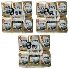 廣川海苔 韓國產 全羅道海苔, 42g, 3袋