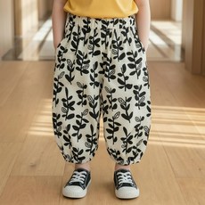 CONTIKIDS 兒童葉子圖案哈倫褲