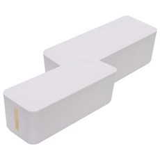 MEITOKU 멀티탭정리함, 2개, 화이트