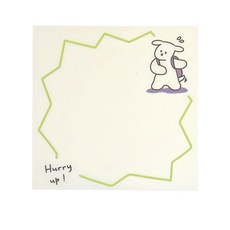 CARD LOVER 信的戀人 便簽本, 沒煩惱的小狗 時間賽跑, 2本, 1組