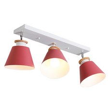 Honey Comb 北歐風馬卡龍吸頂燈三燈，簡約時尚，色彩柔和，適用於客廳臥室, kc17083-130