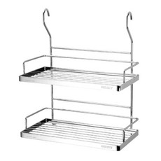 DAY&DAY 日日家居 雙層調味罐架 掛式 ST3023F #304不鏽鋼, 銀色, 1個