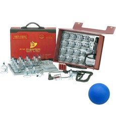 Hansol拔罐器 19入+指壓單人按摩球 隨機出貨, 1套