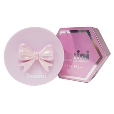 Tomini 蝴蝶結防曬氣墊粉餅 SPA43 PA+++ 粉色, 25克, 1入, 淺粉色