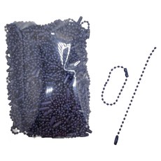 MaDaKkuMi DIY用圓珠鍊 12cm, 100個, 海軍藍