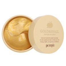 PETITFEE 黃金蝸牛水凝膠眼膜, 60片, 1罐