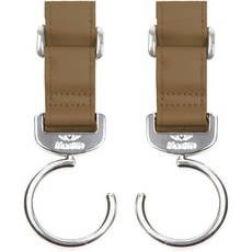 마니또 스타일러 유모차 걸이 고정형, 실버 브라운, 2개